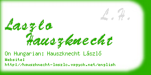 laszlo hauszknecht business card